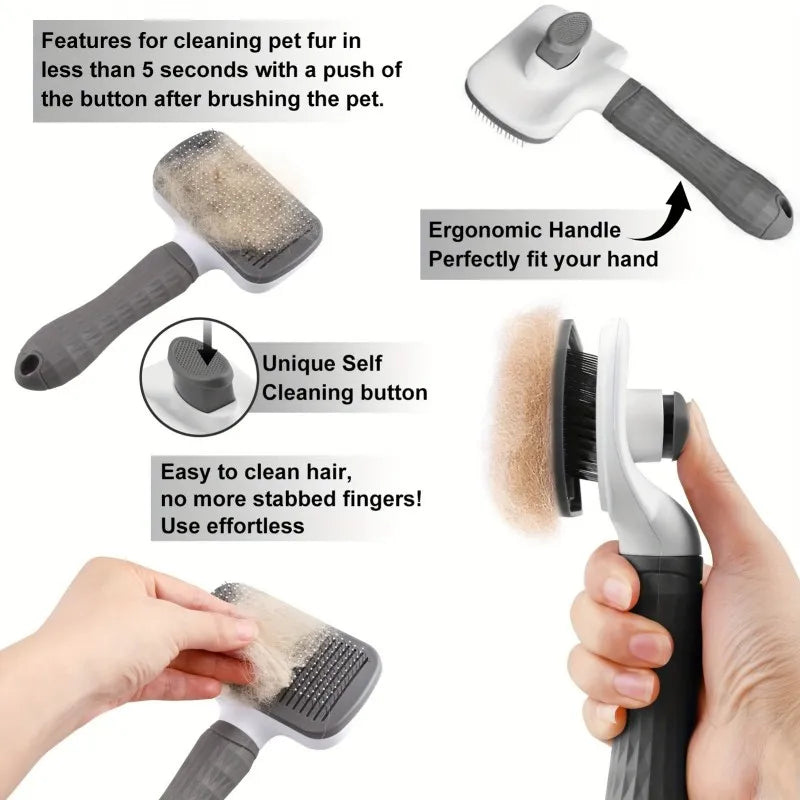 CosyNova™ Self-Cleaning Pet Brush